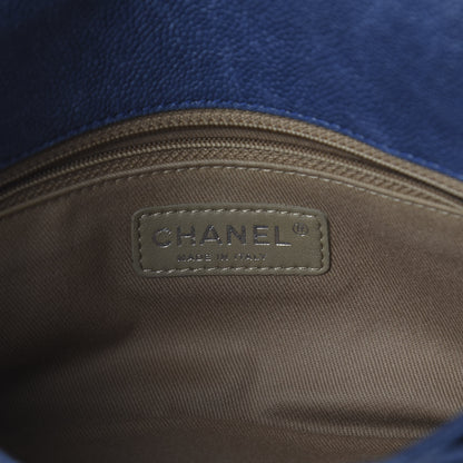 Chanel Caviar Quilted Medium Simply CC Flap Blue 5 of 8