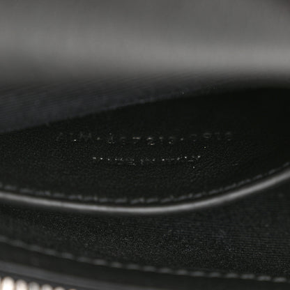 Saint Laurent Sheepskin Matelasse Chevron Monogram Medium College Bag Black 7 of 13