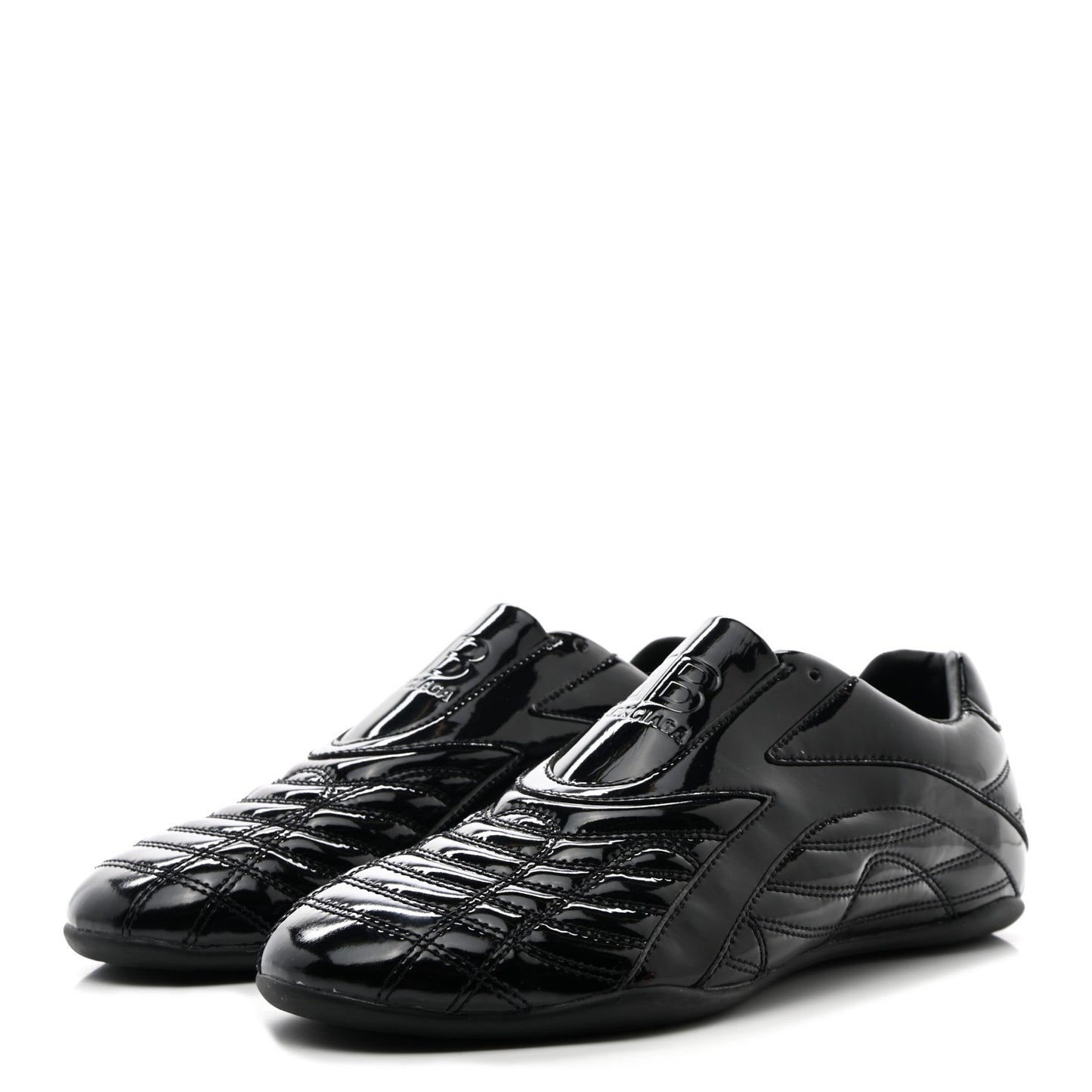 Patent Polyurethane Womens Zen Sneakers 39 Black