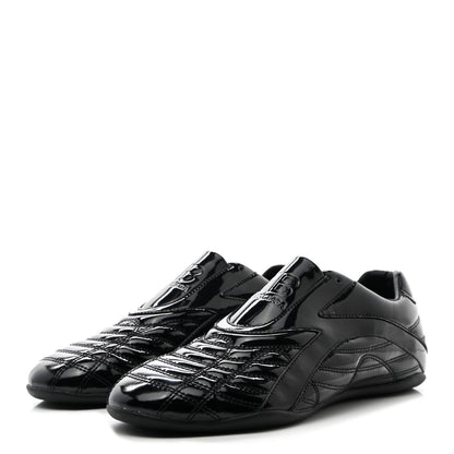 Balenciaga Patent Polyurethane Womens Zen Sneakers 39 Black 3 of 10