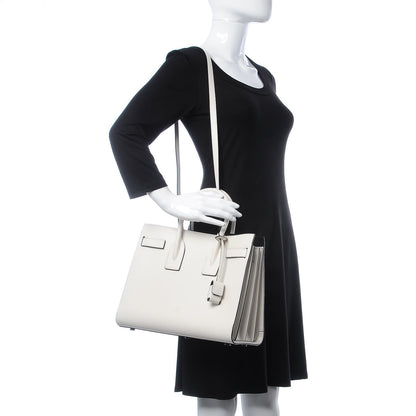 Saint Laurent Calfskin Small Sac De Jour Porcellana Black 2 of 9