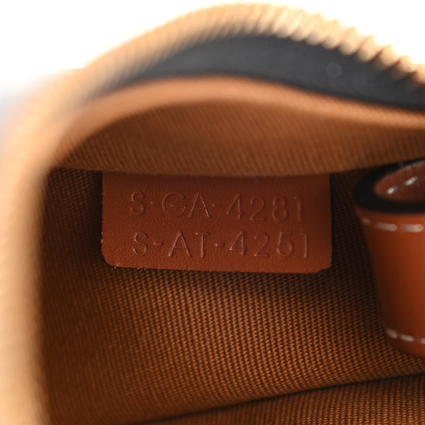 Triomphe Canvas Calfskin Ava Shoulder Bag Tan
