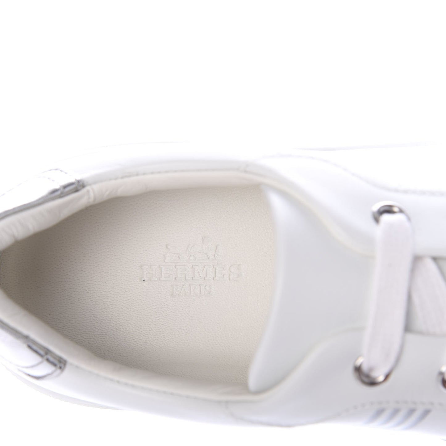 Nappa Womens Avantage Sneakers 38.5 White Argent