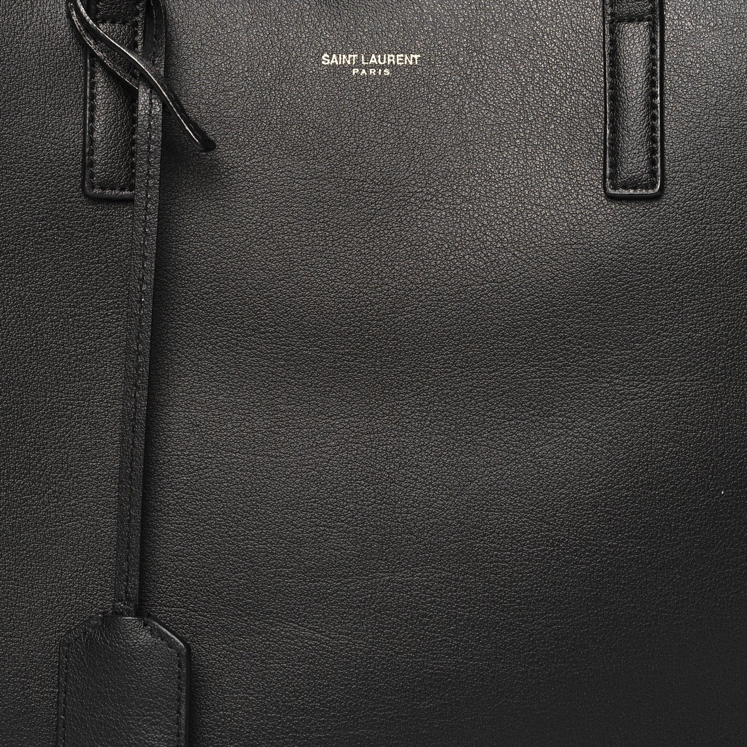 Saint Laurent Calfskin Large Shopping Tote Black 9 of 11