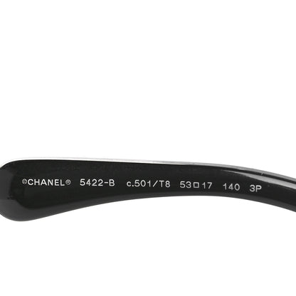 Chanel Acetate Strass Polarized Square Sunglasses 5422-B Black 6 of 7