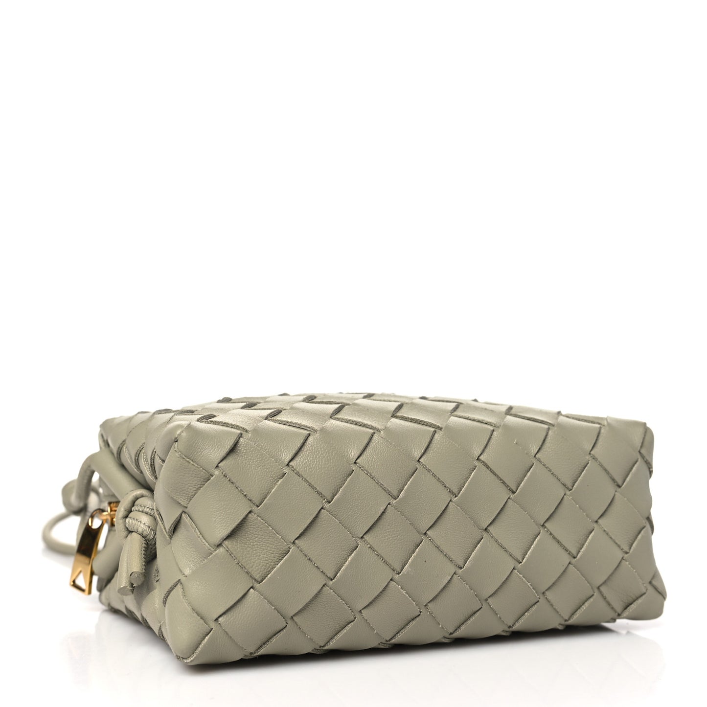 Nappa Intrecciato Mini Loop Camera Bag Travertine