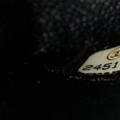 Chanel Caviar Lizard Embossed Quilted Small Coco Handle Flap Black 8 of 12