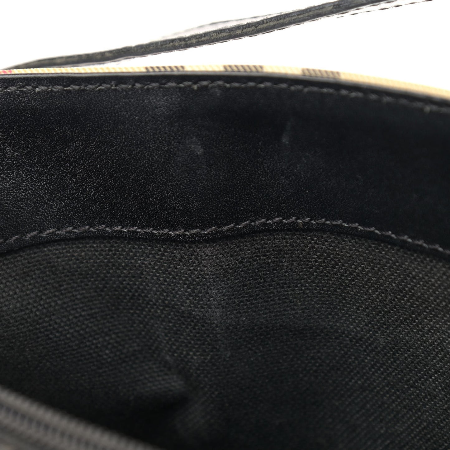 House Check Small Tote Black