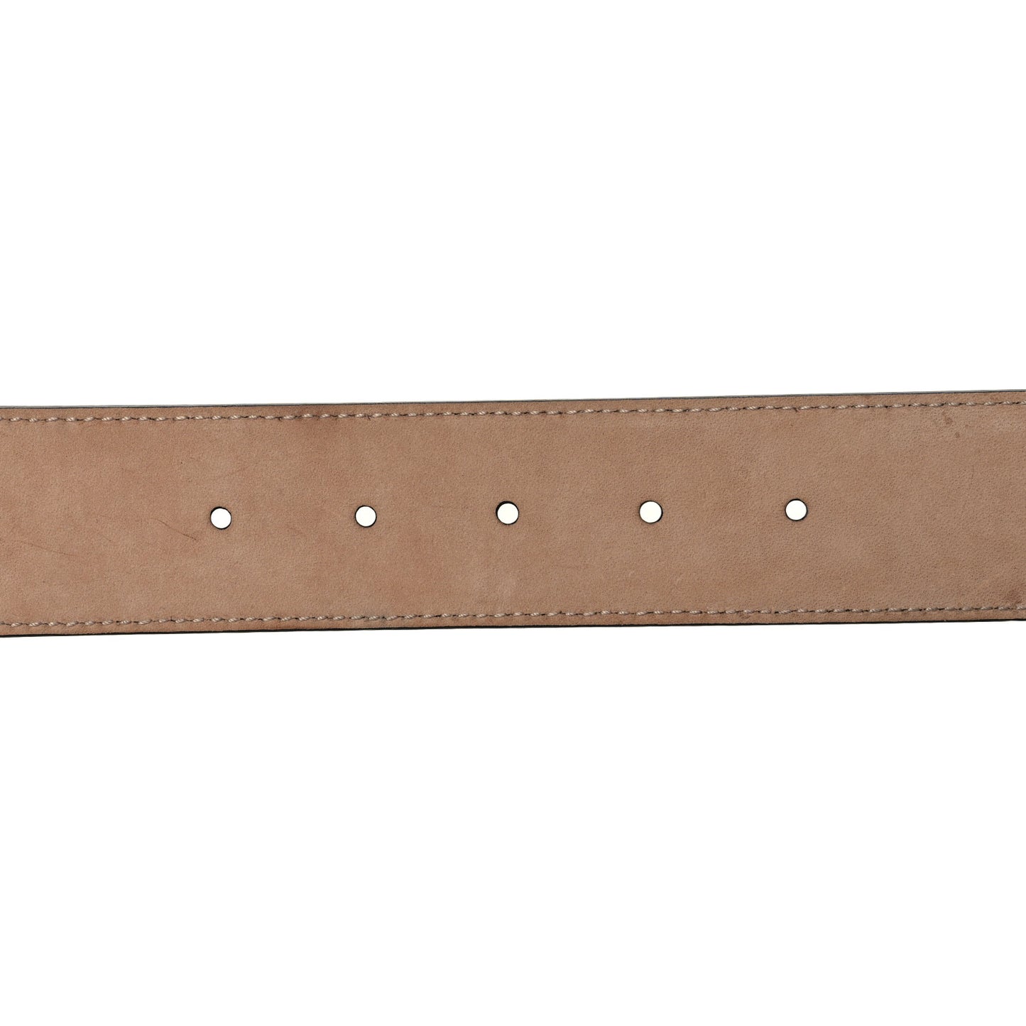 GG Supreme Monogram Selleria Calfskin Interlocking G 40mm Belt 95 38 Beige Ebony Blue