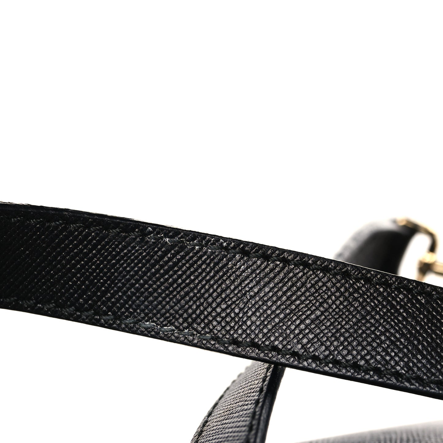 Hammered Calfskin Top Handle Bag Black