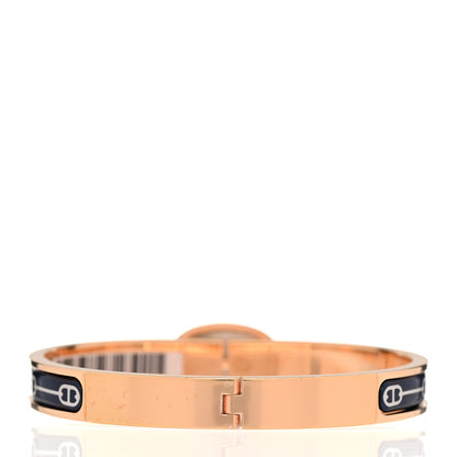 Hermes Enamel Mini Farandole Clic Chaine D'Ancre Bracelet GM Lilas 3 of 5