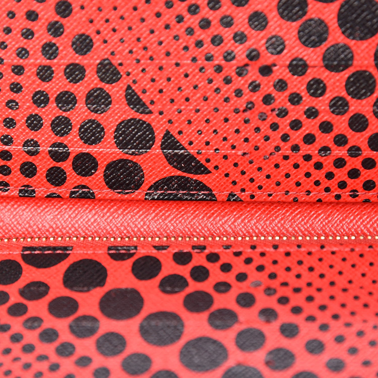 Louis Vuitton Monogram Kusama Waves Insolite Wallet Red 8 of 10