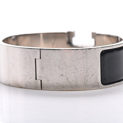 Hermes Enamel Wide Clic Clac H Bracelet PM Black 8 of 9