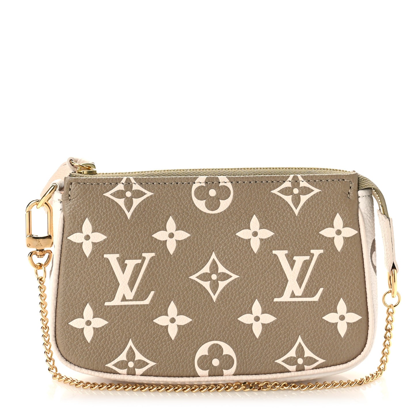 Empreinte Spring in the City Mini Pochette Accessories Kaki Beige Cream