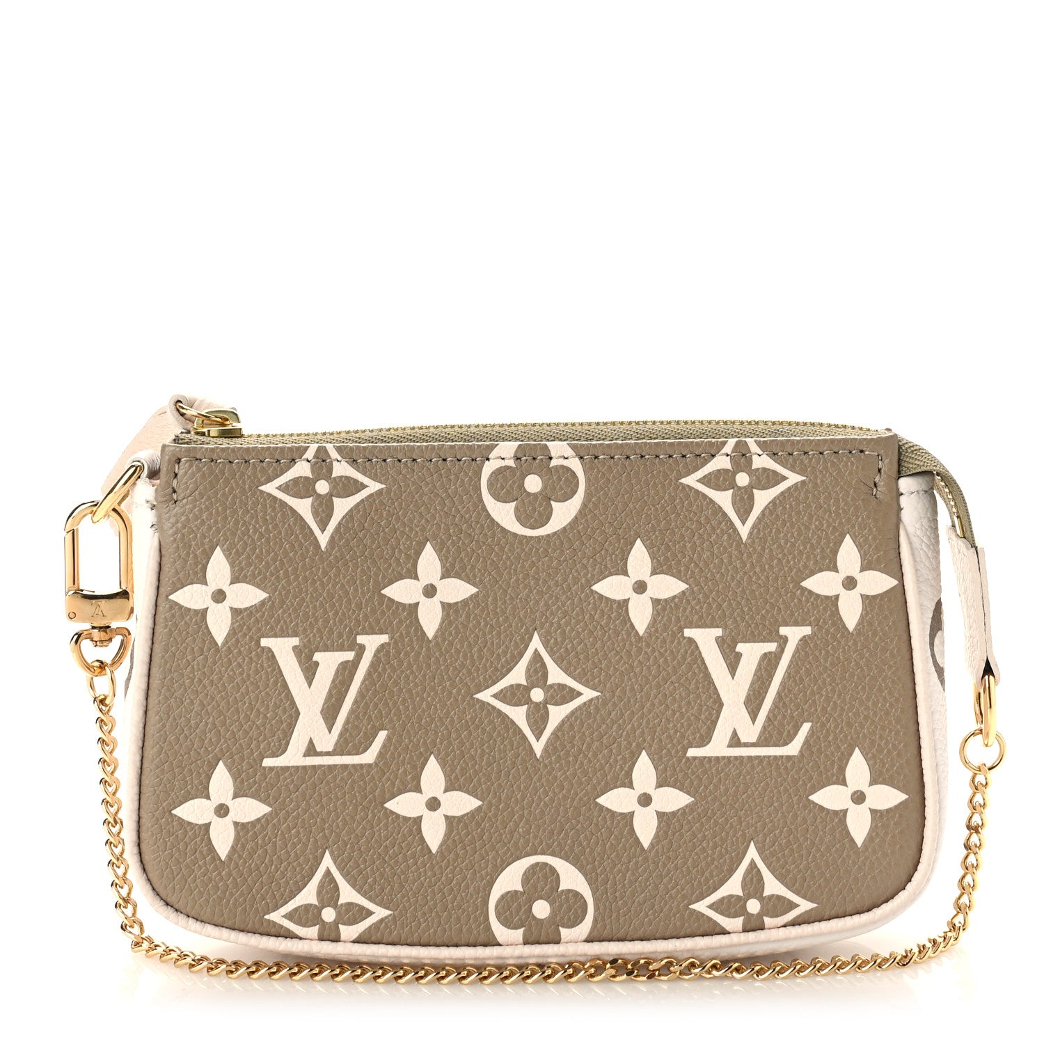 Louis Vuitton Empreinte Spring in the City Mini Pochette Accessories Kaki Beige Cream 1 of 9