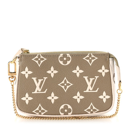 Louis Vuitton Empreinte Spring in the City Mini Pochette Accessories Kaki Beige Cream 1 of 9