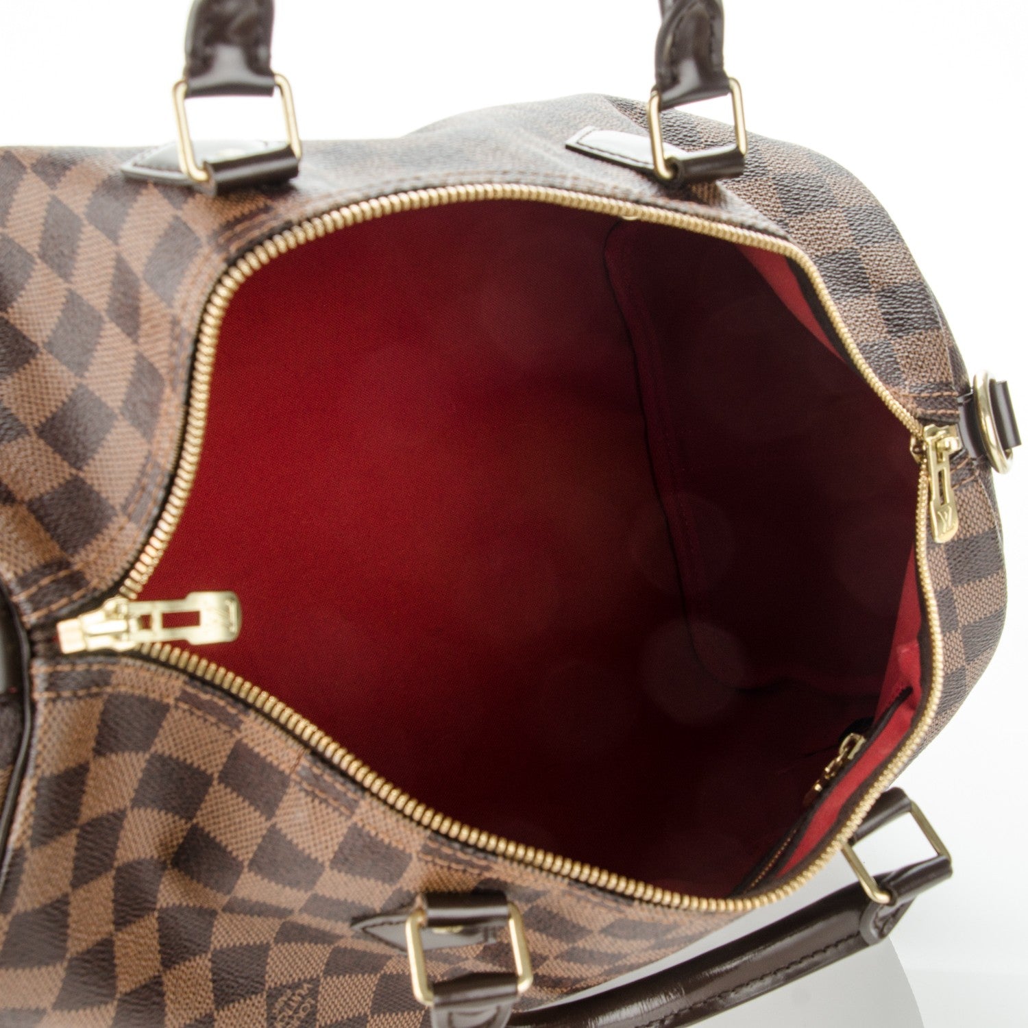 Louis Vuitton Damier Ebene Speedy Bandouliere 35 6 of 9