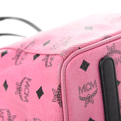 MCM Visetos Medium Liz Reversible Shopper Tote Pink 13 of 23