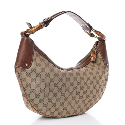 Gucci Monogram Bamboo Ring Hobo Brown 3 of 10
