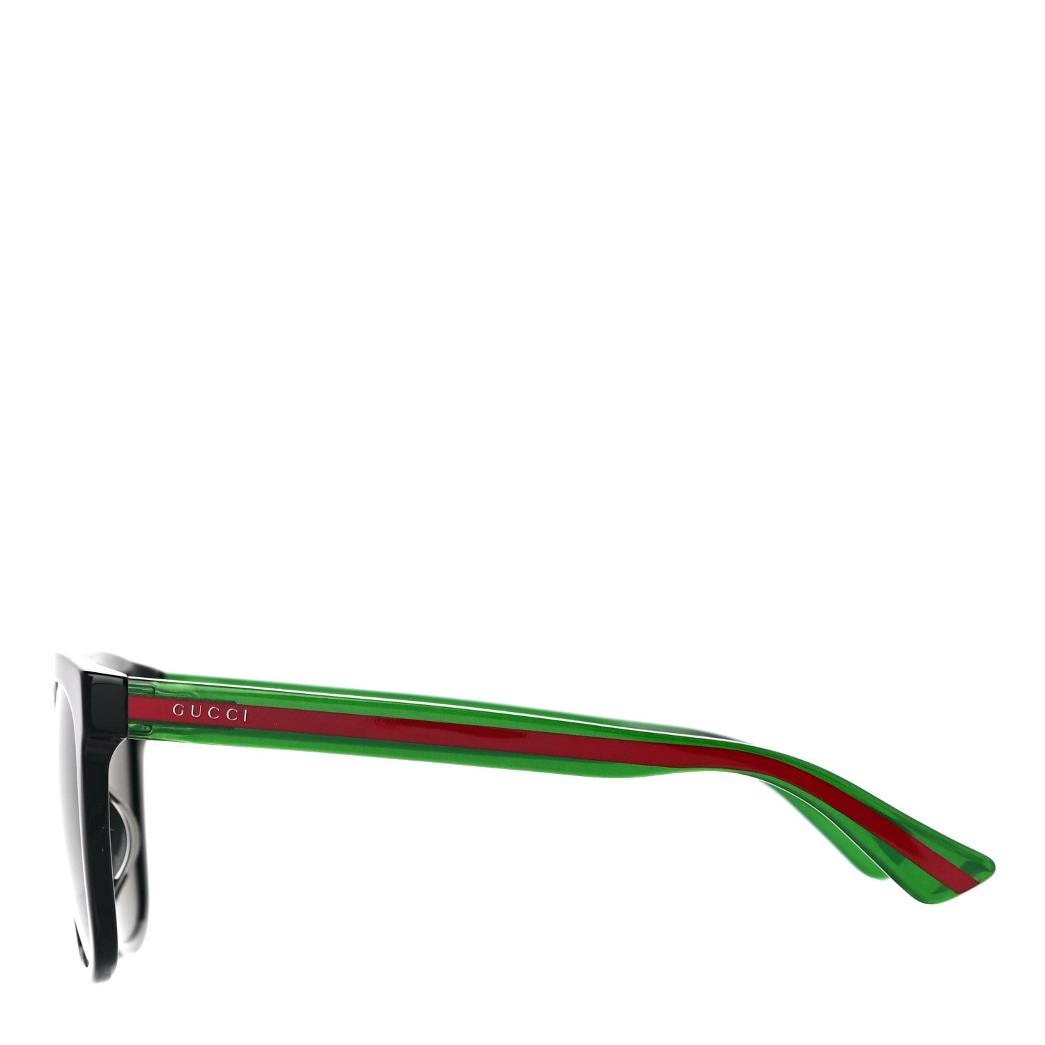 Gucci Acetate Square Frame Web Sunglasses GG0057SK Black 2 of 8