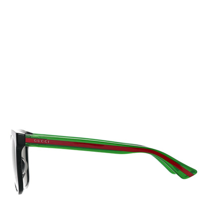 Gucci Acetate Square Frame Web Sunglasses GG0057SK Black 2 of 8
