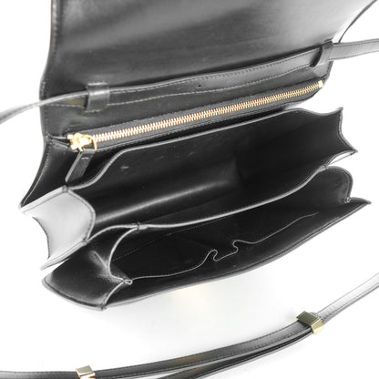 Celine Box Calfskin Medium Classic Box Flap Bag Black 5 of 7