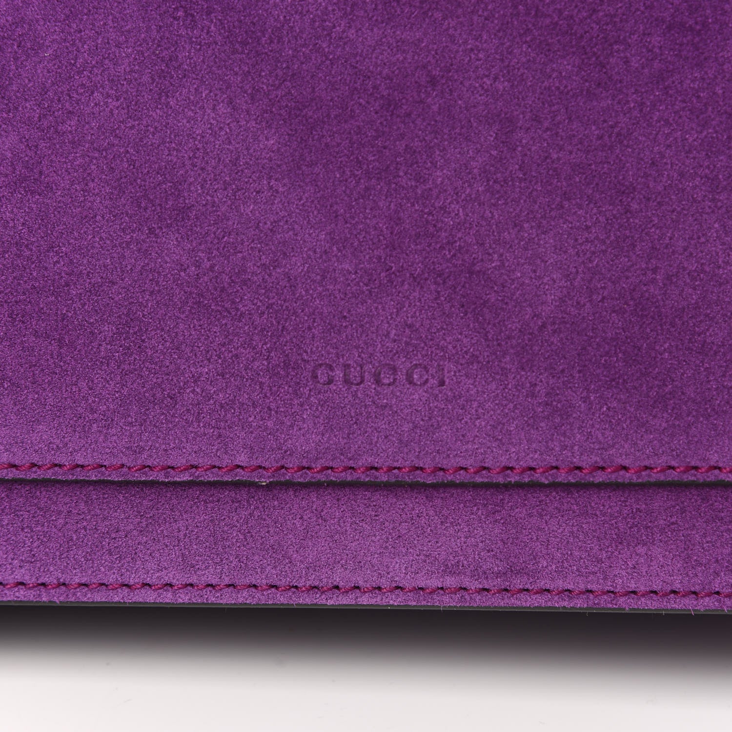 Gucci Suede Dragon Embroidered Medium Dionysus Shoulder Bag Bright Purple Multicolor 11 of 11
