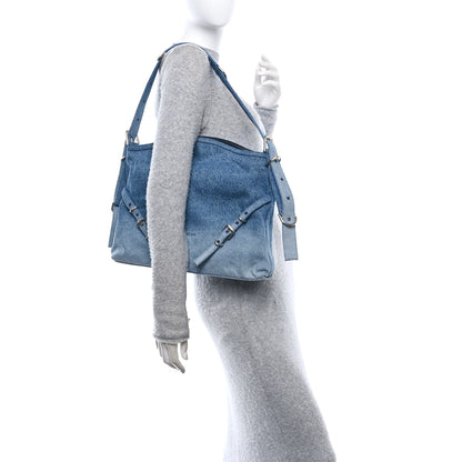 Givenchy Washed Denim Medium Voyou Bag Medium Blue 2 of 10