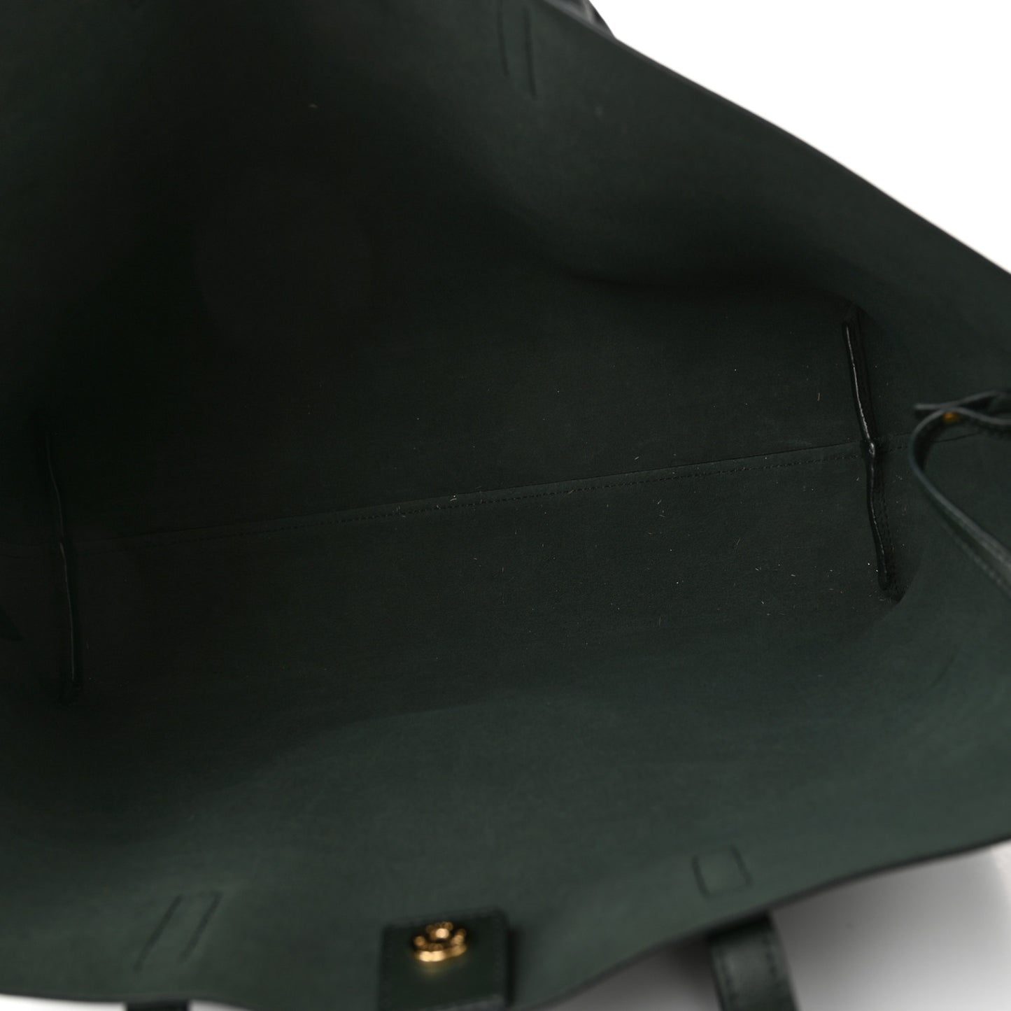 Calfskin Large Shopping Tote Dark Green