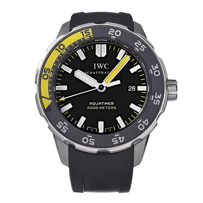 IWC Stainless Steel Rubber 45mm Aquatimer Automatic Watch Black IW356810 1 of 10
