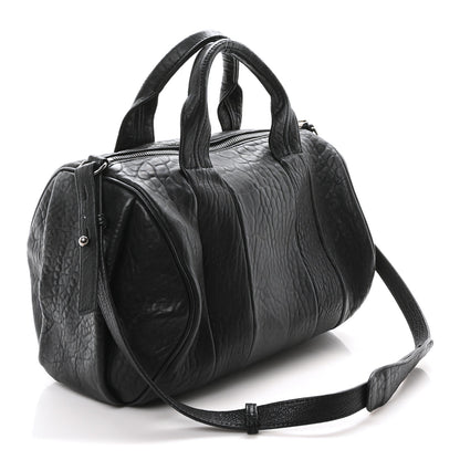 Alexander Wang Pebbled Lambskin Rocco Black Nickel Hardware 3 of 9