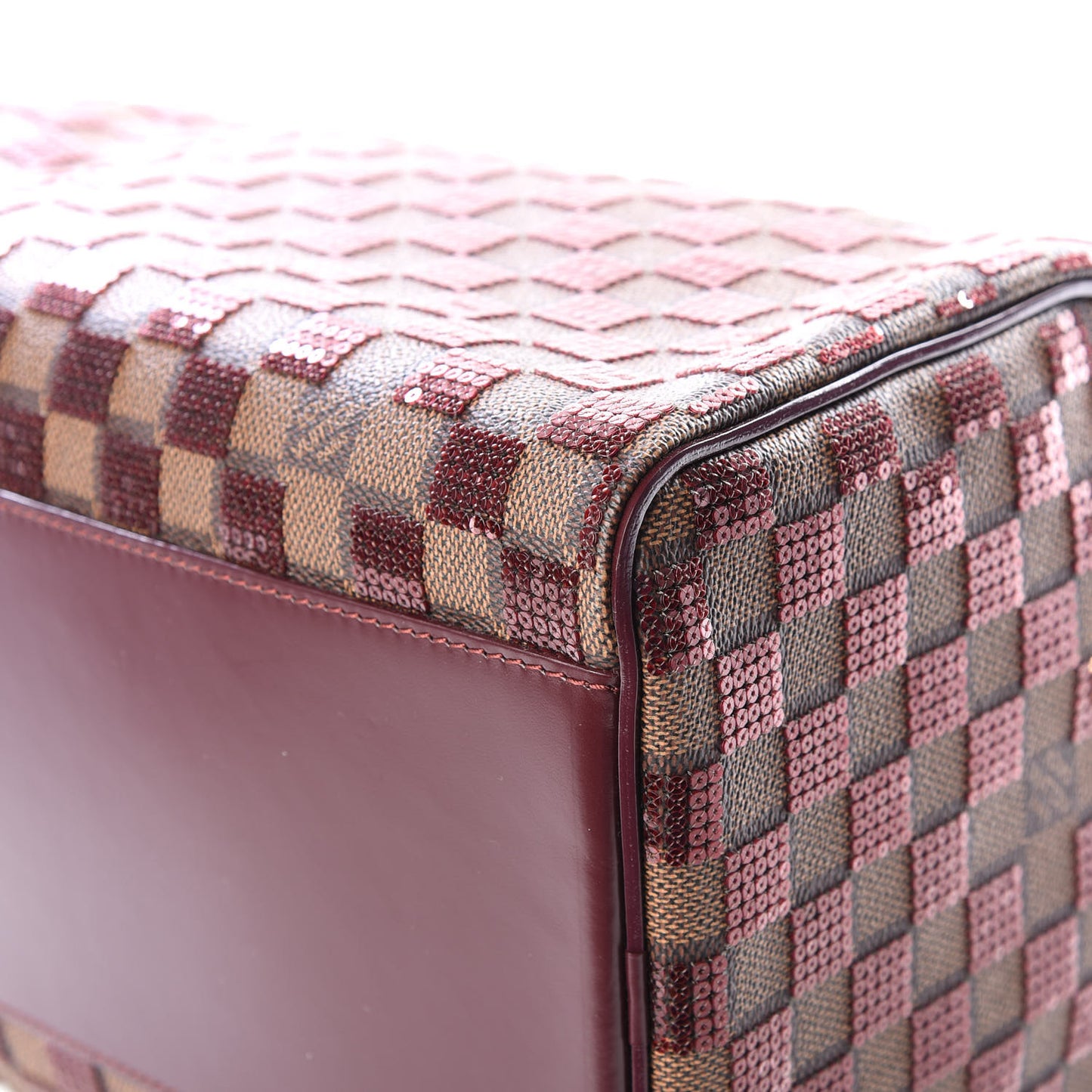 Damier Paillettes Speedy 30 Rouge