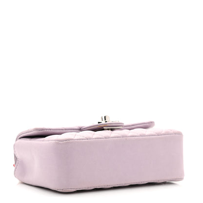 Chanel Lambskin Quilted Mini Valentine Flap Lilac 3 of 9