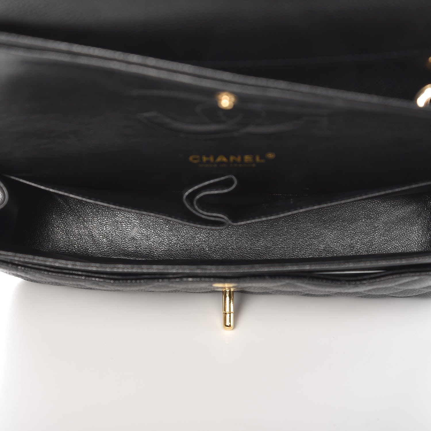 Chanel Caviar Quilted Medium Double Flap Black 6 of 13