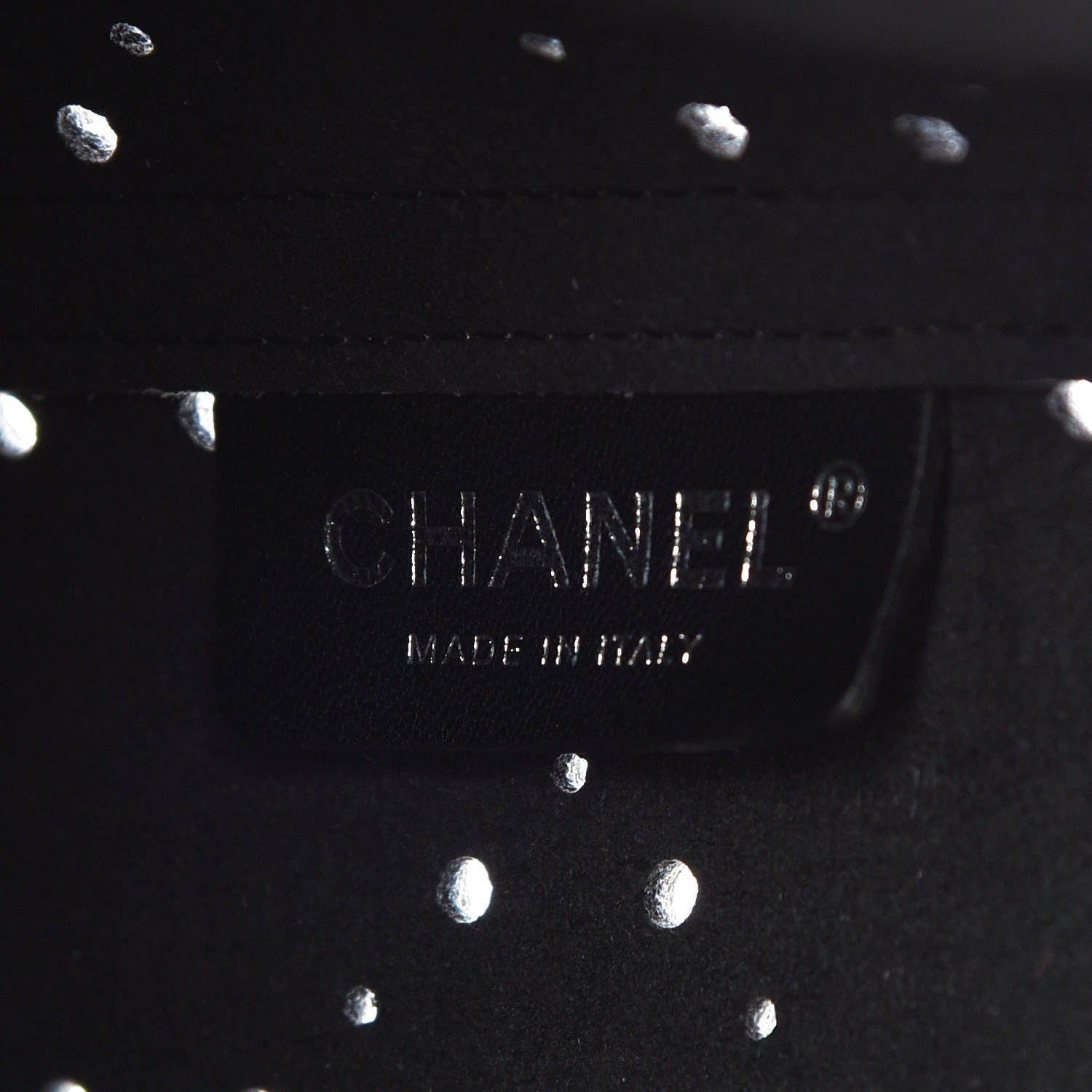 Chanel Caviar Perforated Large Drawstring CC Bag Blue 8 of 13