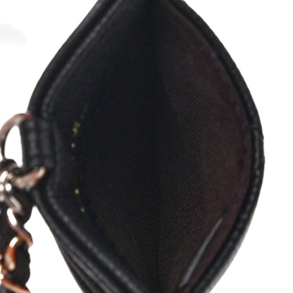 Chanel Caviar Quilted Card Holder On Chain Black 6 of 11