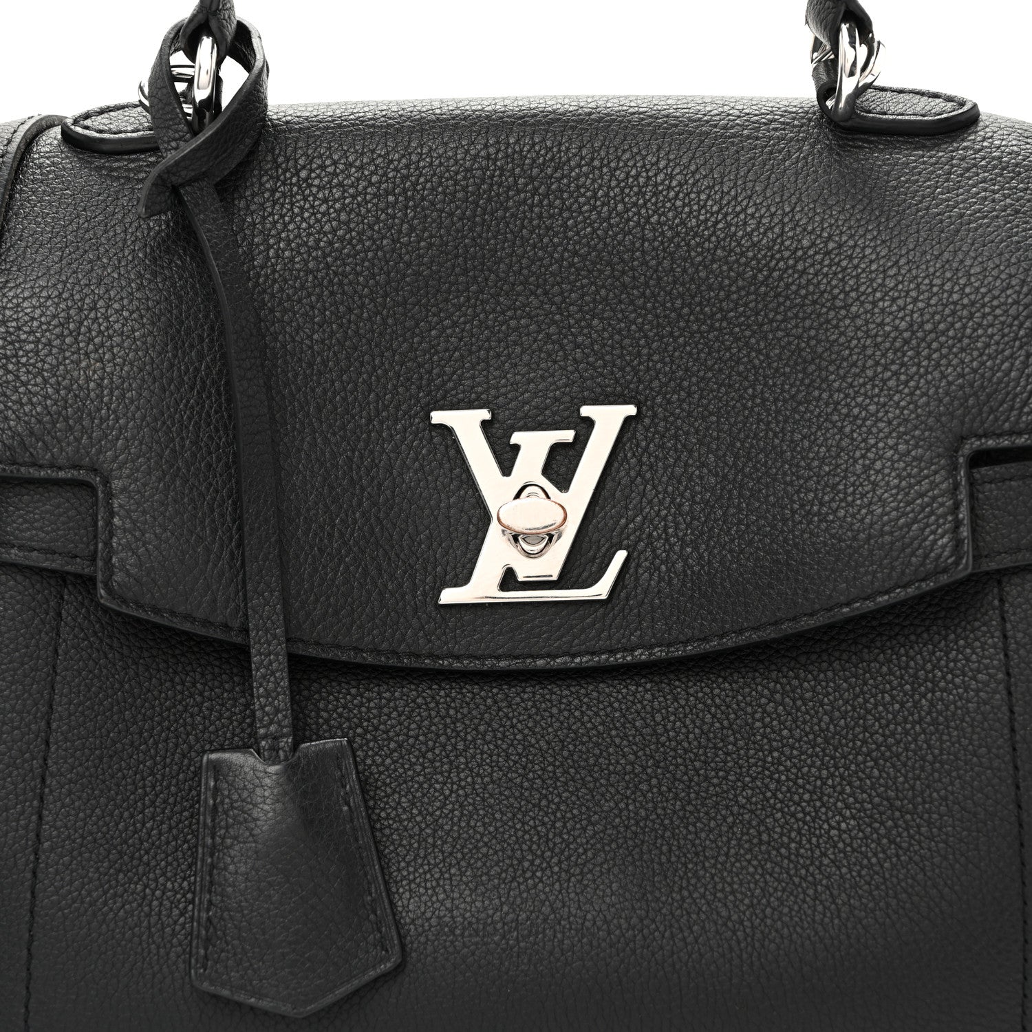 Louis Vuitton Calfskin Lockme Ever BB Black 13 of 19