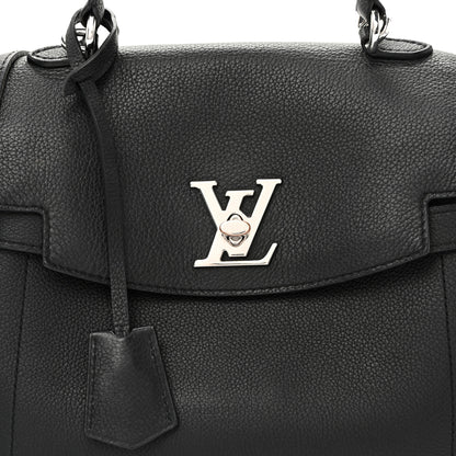 Louis Vuitton Calfskin Lockme Ever BB Black 13 of 19