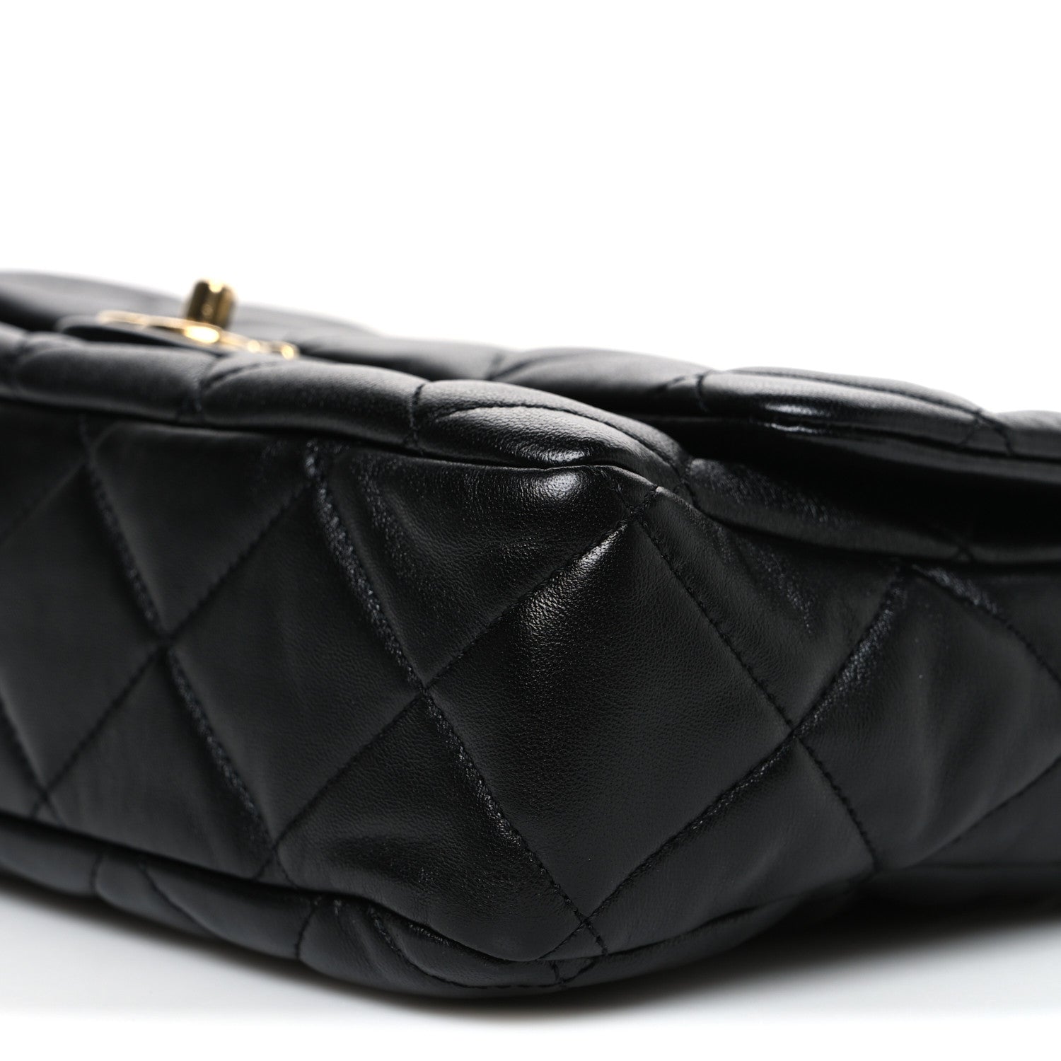 Chanel Lambskin Quilted Large CC Funky Town Flap Black 10 of 10