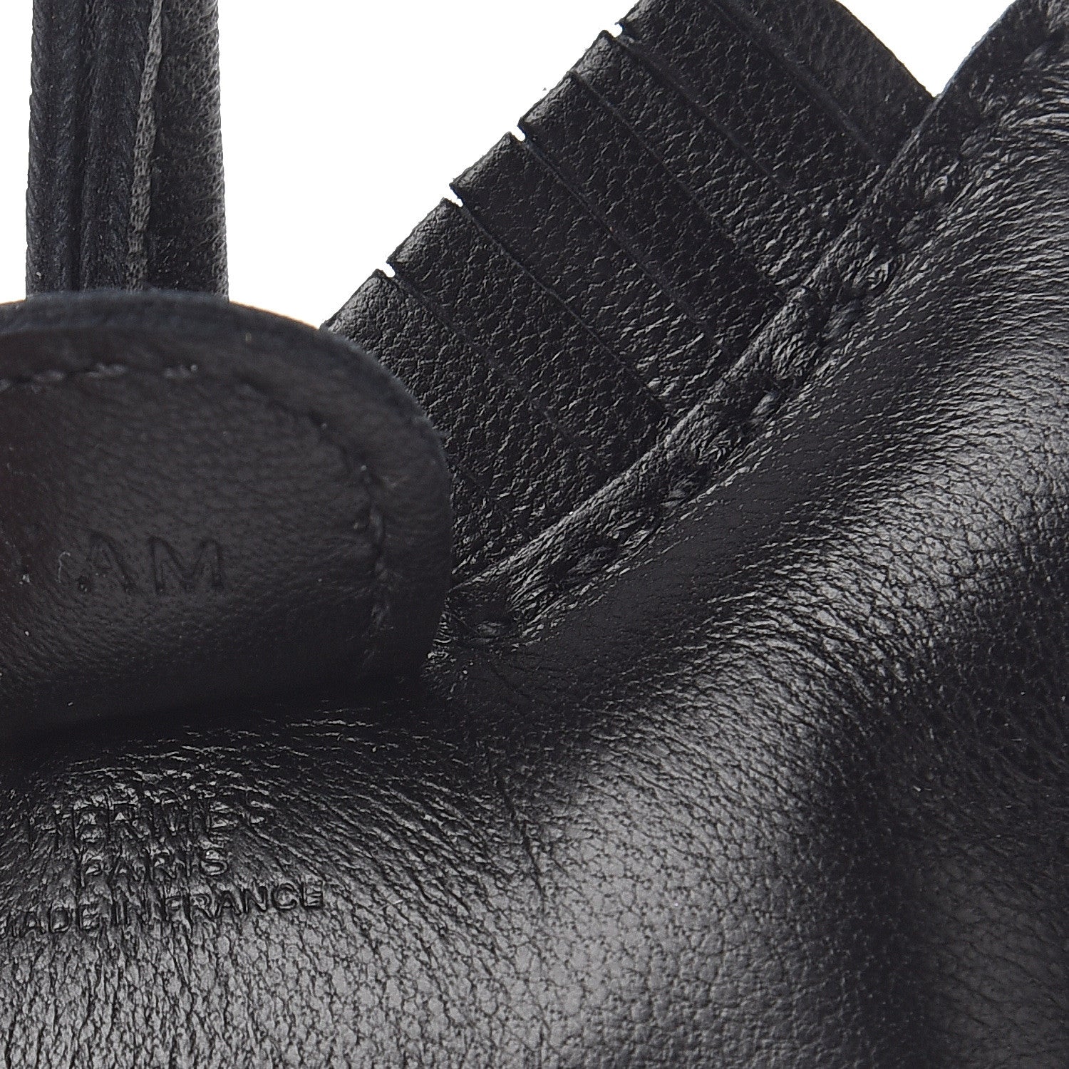 Hermes Milo Lambskin Grigri Rodeo Horse Bag Charm PM So Black 3 of 3
