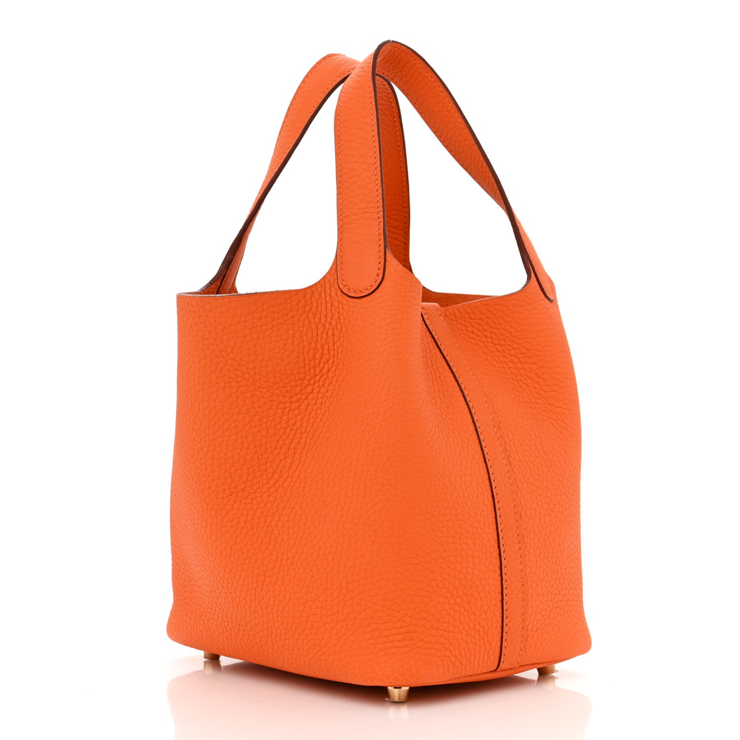 Hermes Taurillon Clemence Picotin Lock 18 PM Orange 3 of 11
