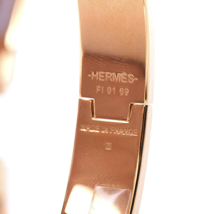 Hermes Enamel Clic Clac H Narrow Bracelet PM Marron Glace 4 of 6