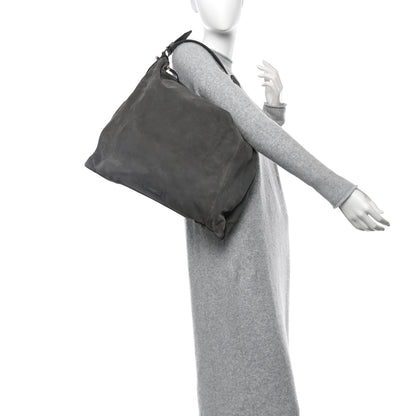 Jimmy Choo Suede Ana Hobo Shopping Tote Storm 2 of 9