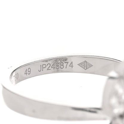 Van Cleef & Arpels 18K White Gold Diamond Small Frivole Ring 49 5 5 of 6