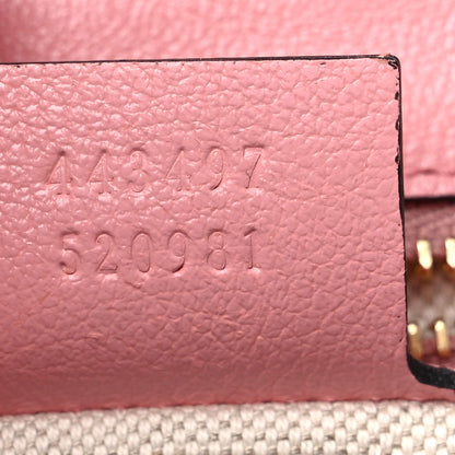 Gucci Azalea Calfskin Enamel Matelasse Diagonal Small Torchon GG Marmont Shoulder Bag New Cherry Red Wild Rose 7 of 9