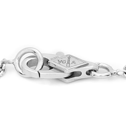 Van Cleef & Arpels 18K White Gold Diamond Sweet Alhambra Bracelet 6 of 7
