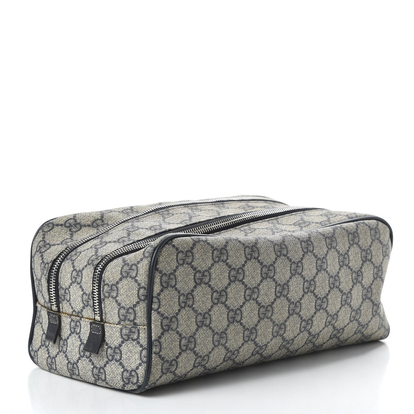 GG Supreme Monogram Toiletry Case Navy
