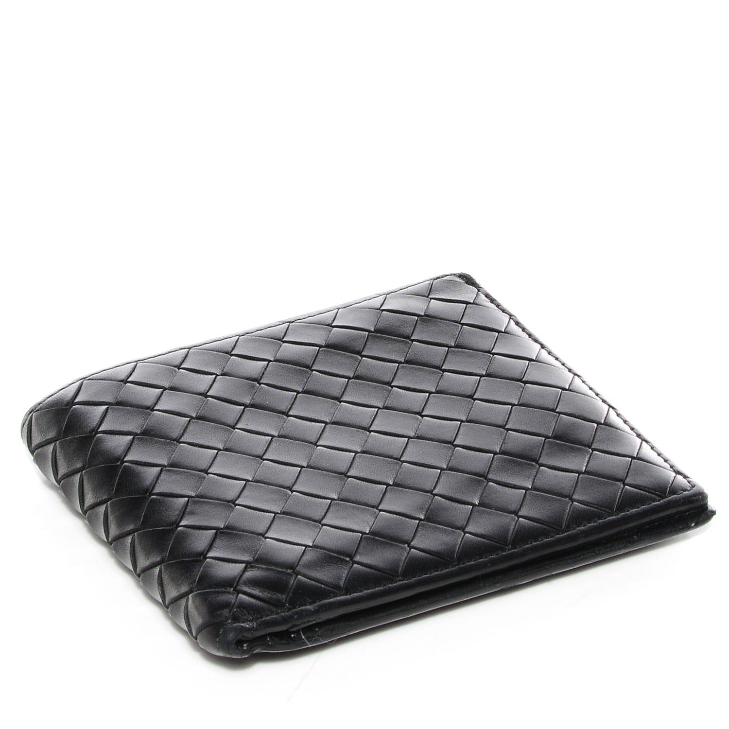 Bottega Veneta Intrecciato VN Mens Bi-Fold Wallet Nero Black 4 of 8