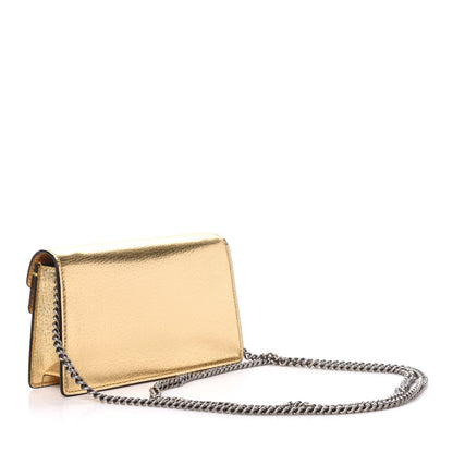 Gucci Metallic Calfskin Super Mini Dionysus Shoulder Bag Gold 3 of 9