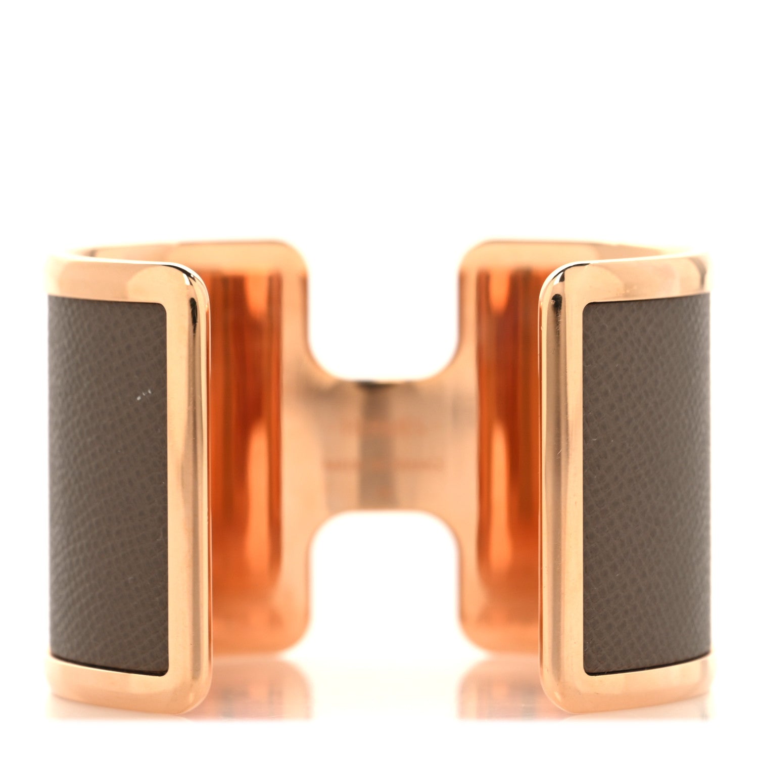 Hermes Epsom Olympe Cuff Bracelet Etoupe 3 of 4